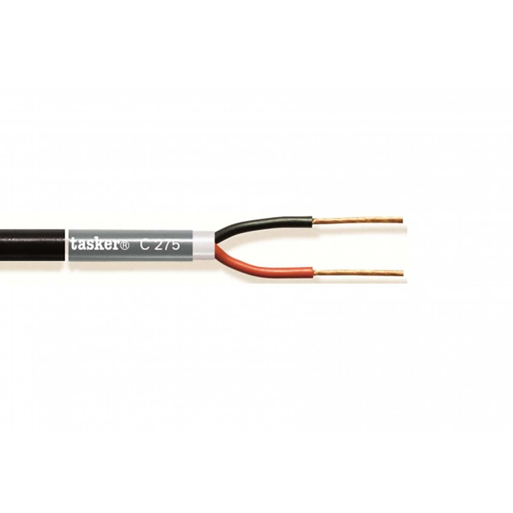 Tasker Luidsprekerkabel op Rol 2x 1.50 mm² 100 m Zwart in de groep HOME ELECTRONICS / Audio & Beeld / Luidsprekers & accessoires / Accessoires bij TP E-commerce Nordic AB (C06864)