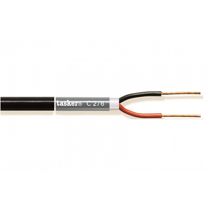 Tasker Luidsprekerkabel op Rol 2x 2.50 mm² 100 m Zwart in de groep HOME ELECTRONICS / Audio & Beeld / Luidsprekers & accessoires / Accessoires bij TP E-commerce Nordic AB (C06865)