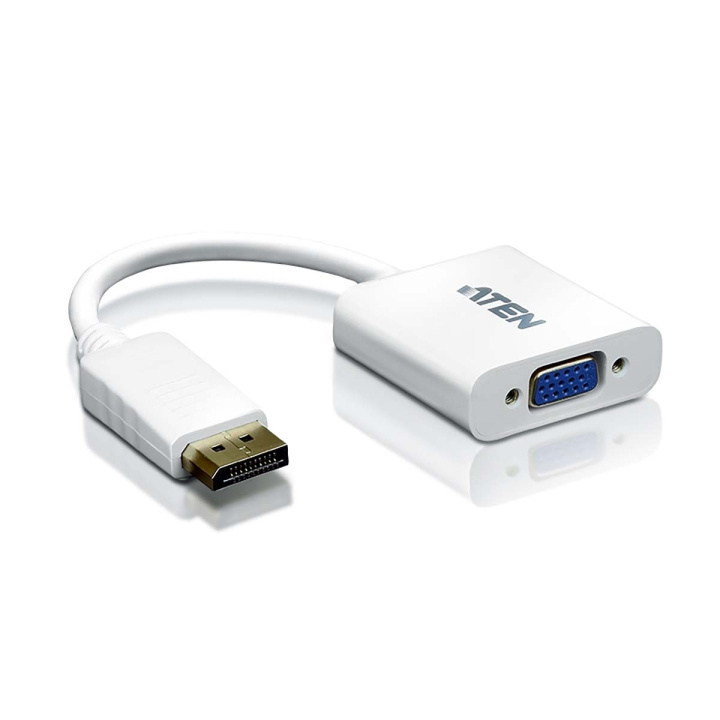 aten DisplayPort naar VGA-adapter in de groep COMPUTERS & RANDAPPARATUUR / Computerkabels / DisplayPort / Adapters bij TP E-commerce Nordic AB (C06915)