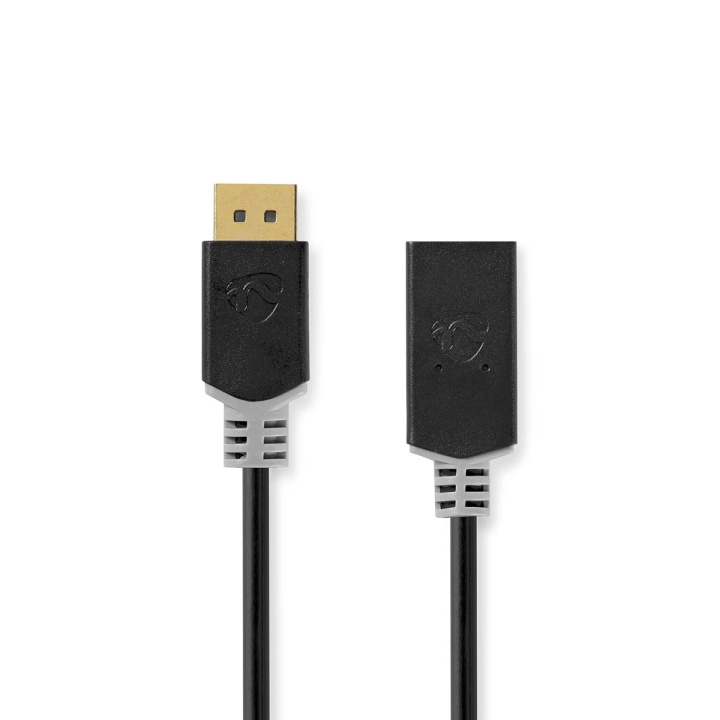 Nedis DisplayPort-Kabel | DisplayPort Male | HDMI™ Connector | 4K@30Hz | Verguld | 0.20 m | Rond | PVC | Antraciet | Doos in de groep HOME ELECTRONICS / Kabels & Adapters / HDMI / Kabels bij TP E-commerce Nordic AB (C06944)