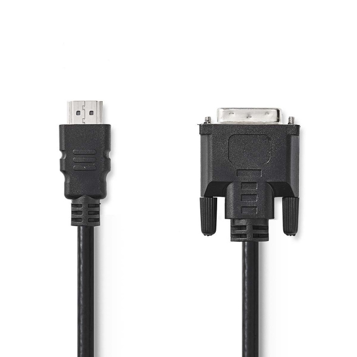 Nedis HDMI™ Kabel | HDMI™ Connector | DVI-D 24+1-Pins Male | 1080p | Vernikkeld | 5.00 m | Recht | PVC | Zwart | Envelop in de groep HOME ELECTRONICS / Kabels & Adapters / HDMI / Kabels bij TP E-commerce Nordic AB (C06968)