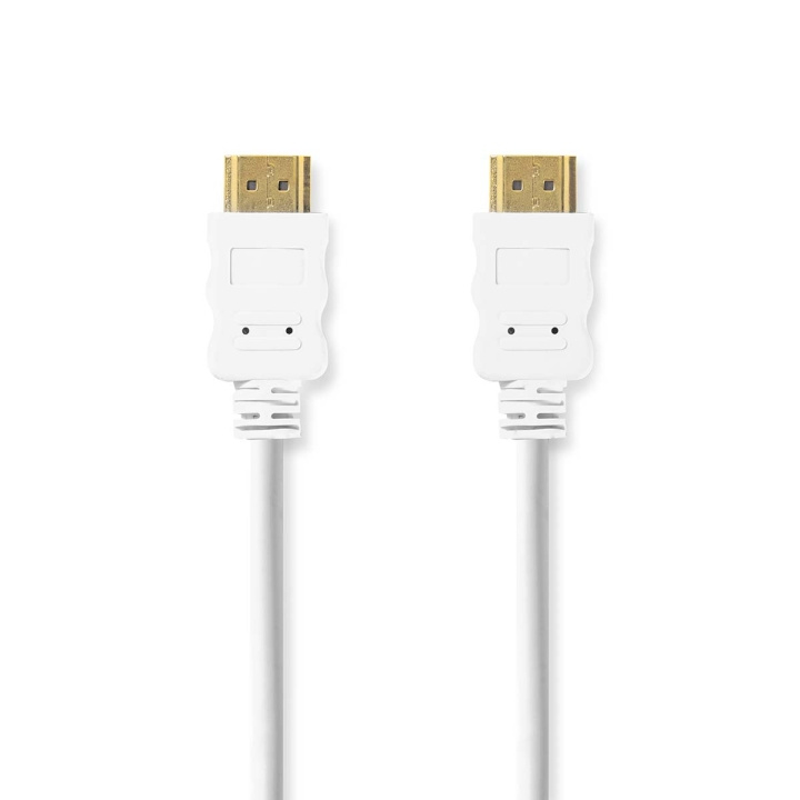 Nedis High Speed ​​HDMI™-Kabel met Ethernet | HDMI™ Connector | HDMI™ Connector | 4K@30Hz | ARC | 10.2 Gbps | 2.00 m | Rond | PVC | Wit | Polybag in de groep HOME ELECTRONICS / Kabels & Adapters / HDMI / Kabels bij TP E-commerce Nordic AB (C06985)
