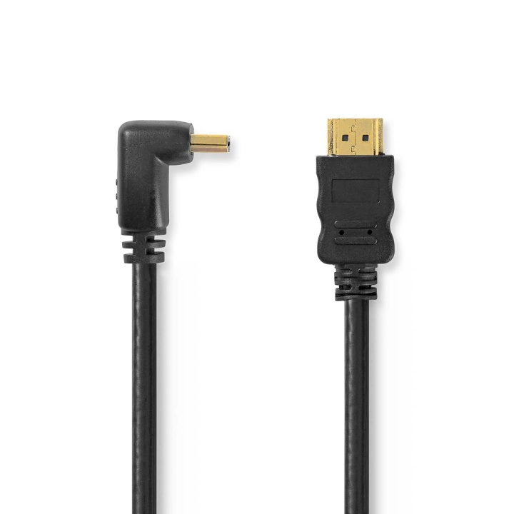 Nedis High Speed ​​HDMI™-Kabel met Ethernet | HDMI™ Connector | HDMI™ Connector | 4K@30Hz | 10.2 Gbps | 1.50 m | Rond | PVC | Zwart | Envelop in de groep HOME ELECTRONICS / Kabels & Adapters / HDMI / Kabels bij TP E-commerce Nordic AB (C06987)