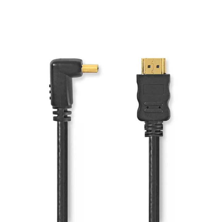 Nedis High Speed ​​HDMI™-Kabel met Ethernet | HDMI™ Connector | HDMI™ Connector | 4K@30Hz | 10.2 Gbps | 1.50 m | Rond | PVC | Zwart | Polybag in de groep HOME ELECTRONICS / Kabels & Adapters / HDMI / Kabels bij TP E-commerce Nordic AB (C06988)