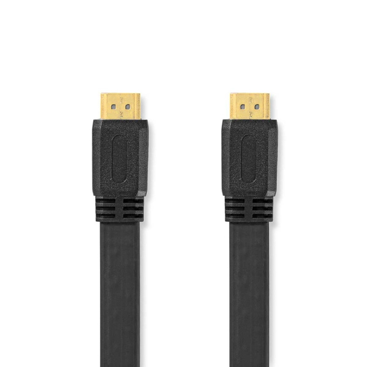 High Speed ​​HDMI™-Kabel met Ethernet | HDMI™ Connector | HDMI™ Connector | 4K@30Hz | 10.2 Gbps | 10.0 m | Plat | PVC | Zwart | Envelop in de groep HOME ELECTRONICS / Kabels & Adapters / HDMI / Kabels bij TP E-commerce Nordic AB (C06992)