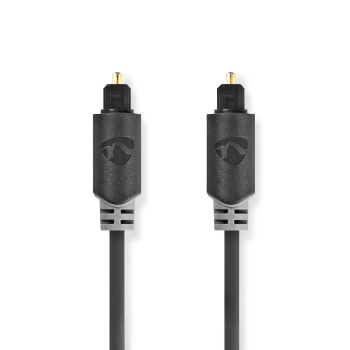 Nedis Optische Audiokabel | TosLink Male | TosLink Male | 3.00 m | Rond | PVC | Antraciet | Doos in de groep HOME ELECTRONICS / Kabels & Adapters / Audio Analoog / 3.5 mm bij TP E-commerce Nordic AB (C07018)