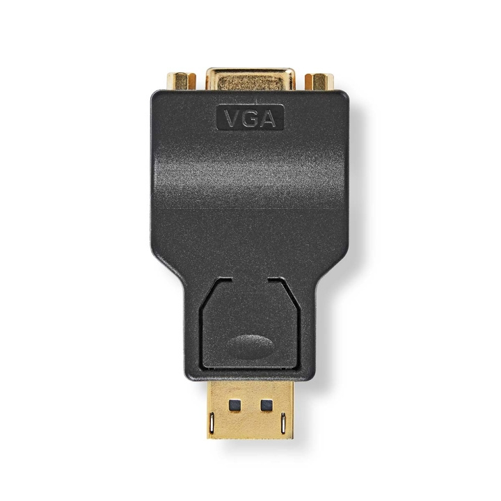 Nedis DisplayPort-Adapter | DisplayPort Male | VGA Female 15p | 1080p | Verguld | Recht | Rond | ABS | Antraciet | Doos in de groep COMPUTERS & RANDAPPARATUUR / Computerkabels / DisplayPort / Adapters bij TP E-commerce Nordic AB (C07023)