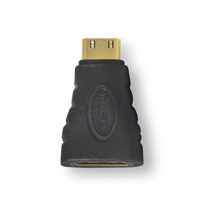 Nedis HDMI™-Adapter | HDMI™ Mini-Connector | HDMI™ Female | Verguld | Recht | ABS | Antraciet | 1 Stuks | Doos in de groep HOME ELECTRONICS / Kabels & Adapters / HDMI / Adapters bij TP E-commerce Nordic AB (C07029)