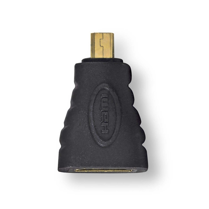 Nedis HDMI™-Adapter | HDMI™ Micro-Connector | HDMI™ Female | Verguld | Recht | ABS | Antraciet | 1 Stuks | Window Box in de groep HOME ELECTRONICS / Kabels & Adapters / HDMI / Adapters bij TP E-commerce Nordic AB (C07030)