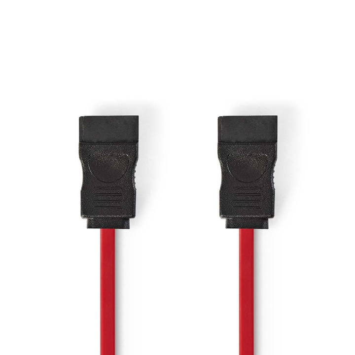 Nedis SATA Kabel | 3 Gbps | SATA 7-Pins Female | SATA 7-Pins Female | Vernikkeld | 0.50 m | Plat | PVC | Rood | Polybag in de groep COMPUTERS & RANDAPPARATUUR / Computerkabels / Interne / SATA bij TP E-commerce Nordic AB (C07052)