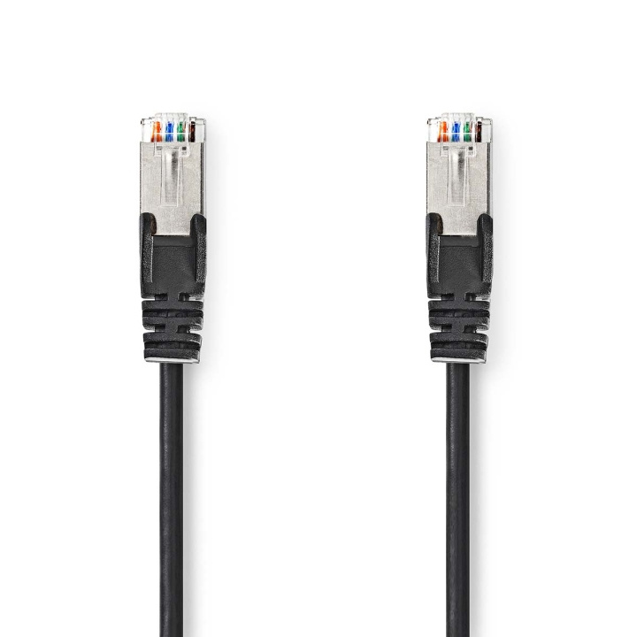 Nedis CAT5e Netwerkkabel | SF/UTP | RJ45 Male | RJ45 Male | 1.00 m | Rond | PVC | Zwart | Envelop in de groep COMPUTERS & RANDAPPARATUUR / Computerkabels / Netwerkkabels / Cat5e bij TP E-commerce Nordic AB (C07083)