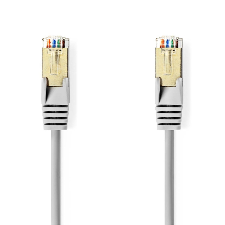 Nedis CAT5e Netwerkkabel | SF/UTP | RJ45 Male | RJ45 Male | 0.15 m | Rond | PVC | Grijs | Polybag in de groep COMPUTERS & RANDAPPARATUUR / Computerkabels / Netwerkkabels / Cat5e bij TP E-commerce Nordic AB (C07092)