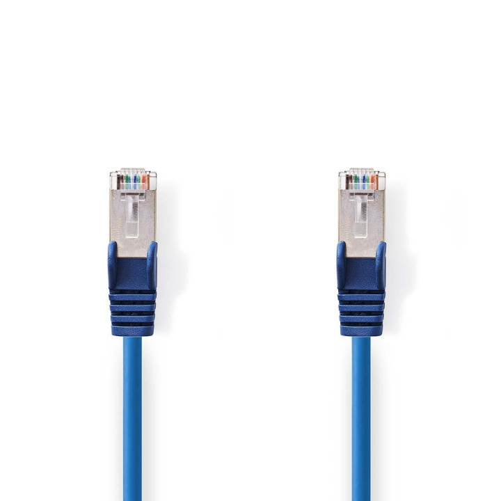 Nedis CAT5e Netwerkkabel | SF/UTP | RJ45 Male | RJ45 Male | 0.30 m | Rond | PVC | Blauw | Polybag in de groep COMPUTERS & RANDAPPARATUUR / Computerkabels / Netwerkkabels / Cat5e bij TP E-commerce Nordic AB (C07110)