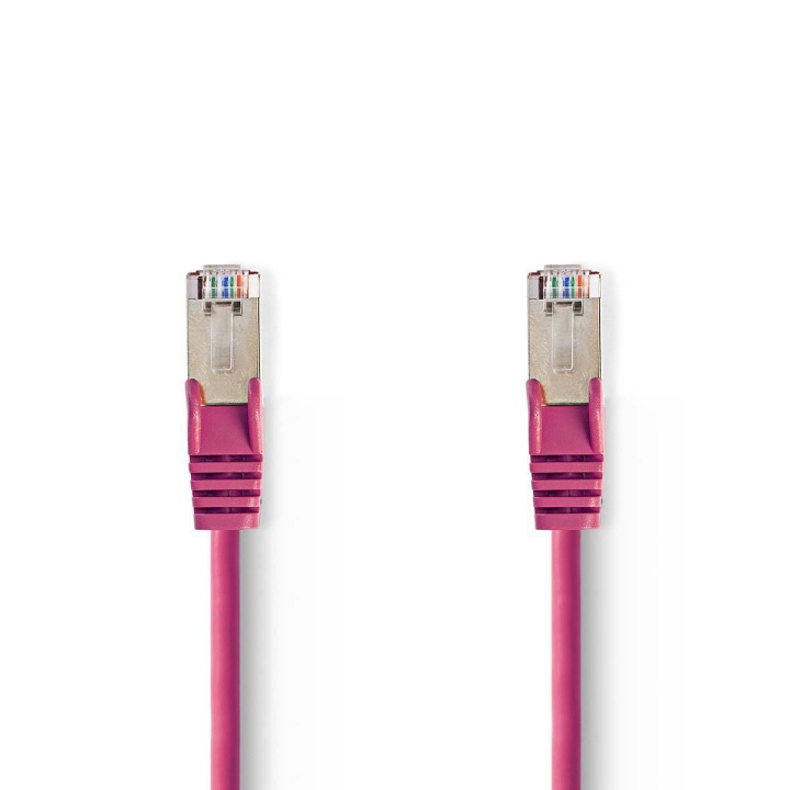 Nedis CAT5e Netwerkkabel | SF/UTP | RJ45 Male | RJ45 Male | 7.50 m | Rond | PVC | Roze | Polybag in de groep COMPUTERS & RANDAPPARATUUR / Computerkabels / Netwerkkabels / Cat5e bij TP E-commerce Nordic AB (C07124)
