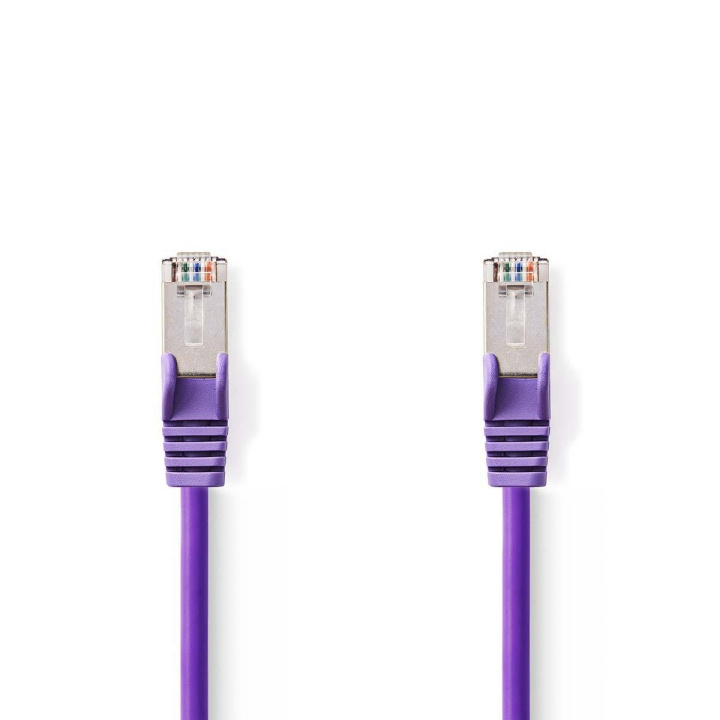 Nedis CAT5e Netwerkkabel | SF/UTP | RJ45 Male | RJ45 Male | 2.00 m | Rond | PVC | Violet | Polybag in de groep COMPUTERS & RANDAPPARATUUR / Computerkabels / Netwerkkabels / Cat5e bij TP E-commerce Nordic AB (C07134)