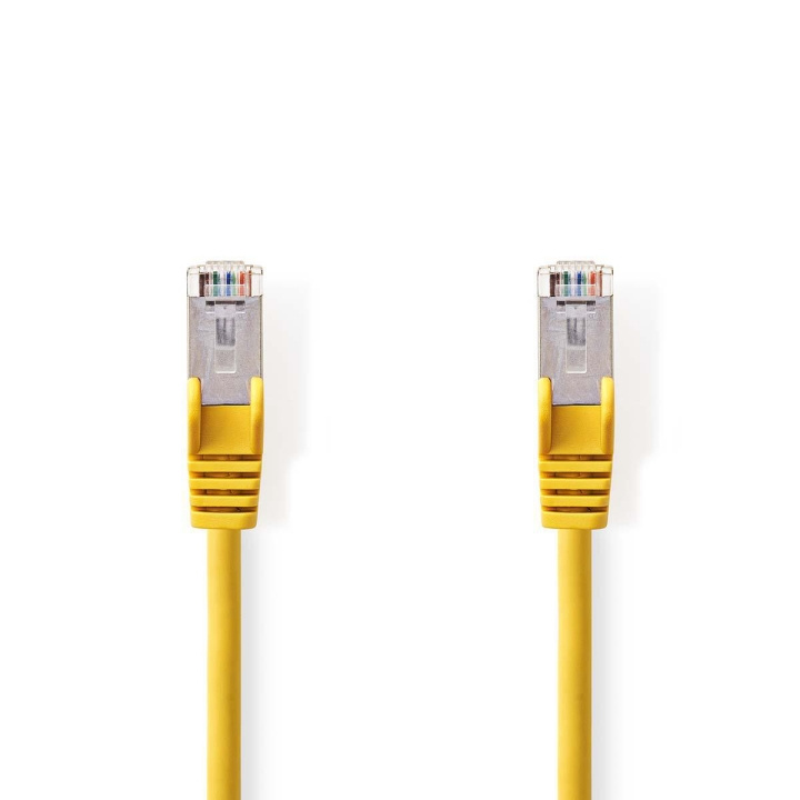 Nedis CAT5e Netwerkkabel | SF/UTP | RJ45 Male | RJ45 Male | 15.0 m | Rond | PVC | Geel | Polybag in de groep COMPUTERS & RANDAPPARATUUR / Computerkabels / Netwerkkabels / Cat5e bij TP E-commerce Nordic AB (C07147)