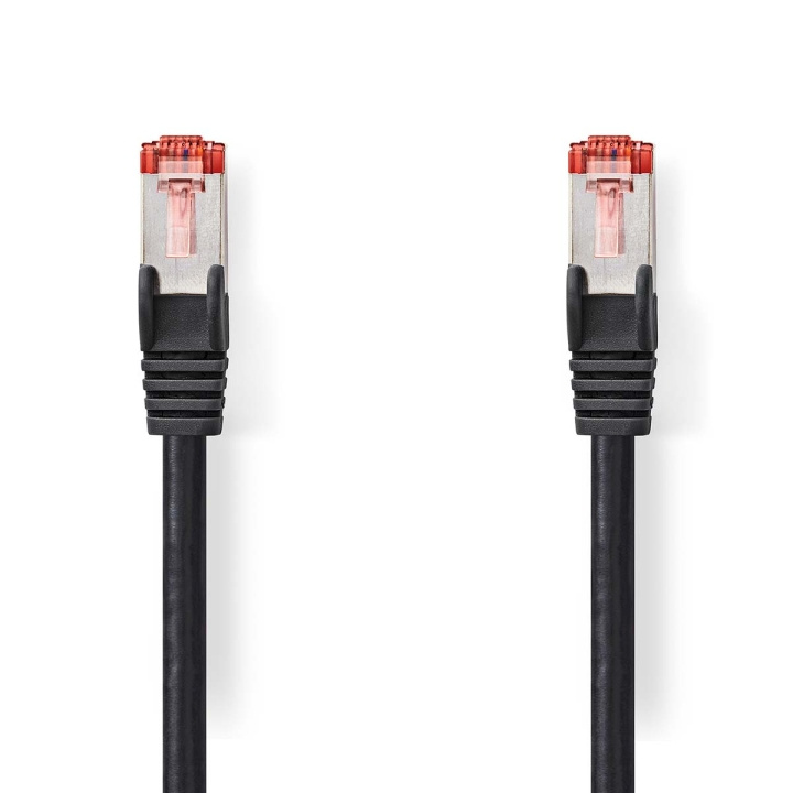 CAT6-kabel | RJ45 Male | RJ45 Male | S/FTP | 0.25 m | Rond | LSZH | Zwart | Envelop in de groep COMPUTERS & RANDAPPARATUUR / Computerkabels / Netwerkkabels / Cat6 bij TP E-commerce Nordic AB (C07183)