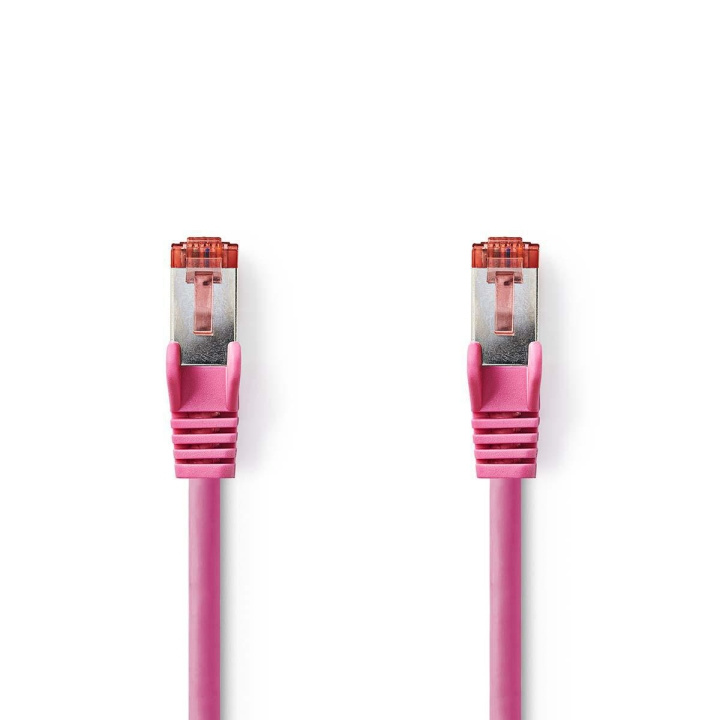 Nedis CAT6 Netwerkkabel | RJ45 Male | RJ45 Male | S/FTP | 10.0 m | Rond | LSZH | Roze | Polybag in de groep COMPUTERS & RANDAPPARATUUR / Computerkabels / Netwerkkabels / Cat6 bij TP E-commerce Nordic AB (C07253)