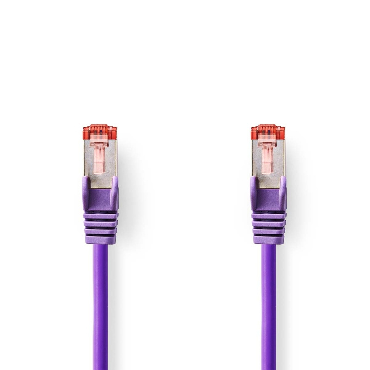 CAT6-kabel | RJ45 Male | RJ45 Male | S/FTP | 0.25 m | Rond | LSZH | Violet | Envelop in de groep COMPUTERS & RANDAPPARATUUR / Computerkabels / Netwerkkabels / Cat6 bij TP E-commerce Nordic AB (C07279)