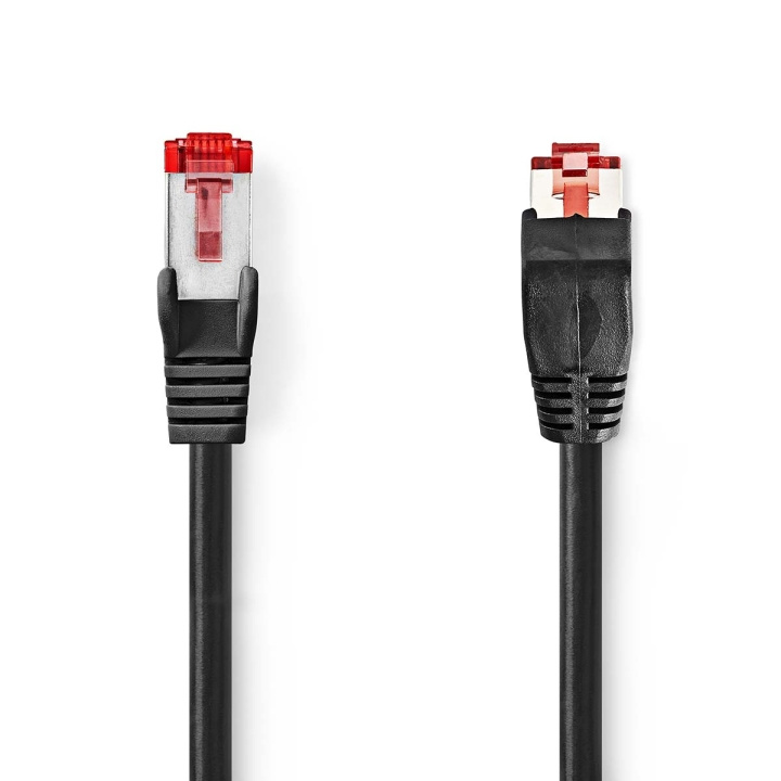 Nedis CAT6 Netwerkkabel | RJ45 Male | RJ45 Male | SF/UTP | 2.00 m | Rond | LSZH | Zwart | Envelop in de groep COMPUTERS & RANDAPPARATUUR / Computerkabels / Netwerkkabels / Cat6 bij TP E-commerce Nordic AB (C07316)