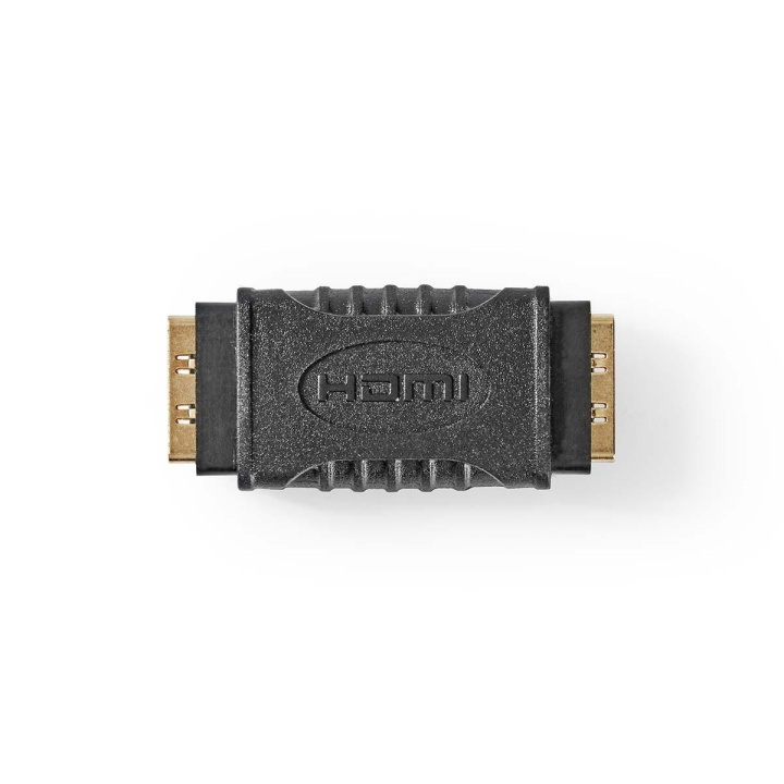 HDMI™-Adapter | HDMI™ Female | HDMI™ Female | Verguld | Recht | ABS | Zwart | 1 Stuks | Polybag in de groep HOME ELECTRONICS / Kabels & Adapters / HDMI / Adapters bij TP E-commerce Nordic AB (C07378)