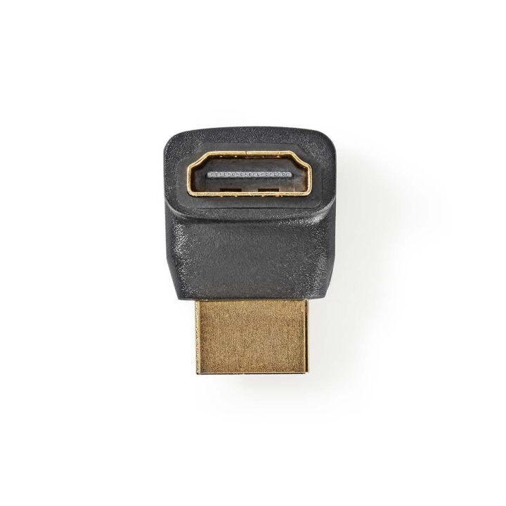 HDMI™-Adapter | HDMI™ Connector | HDMI™ Female | Verguld | 270° Gehoekt | ABS | Zwart | 1 Stuks | Polybag in de groep HOME ELECTRONICS / Kabels & Adapters / HDMI / Adapters bij TP E-commerce Nordic AB (C07380)