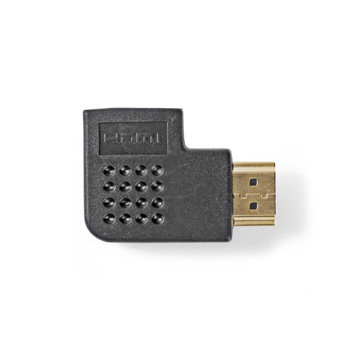 Nedis HDMI™-Adapter | HDMI™ Connector | HDMI™ Female | Verguld | Rechts Gehoekt | ABS | Zwart | 1 Stuks | Polybag in de groep HOME ELECTRONICS / Kabels & Adapters / HDMI / Adapters bij TP E-commerce Nordic AB (C07382)