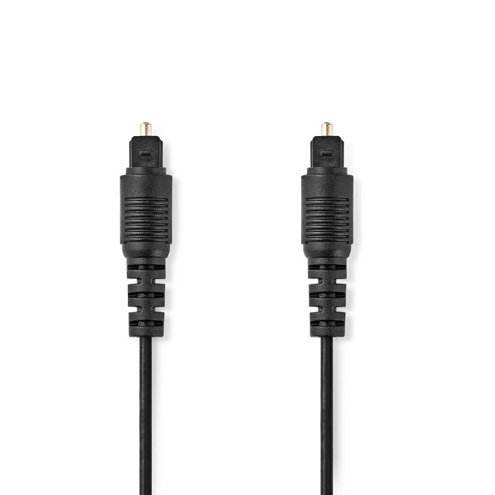 Nedis Optische Audiokabel | TosLink Male | TosLink Male | 10.0 m | Rond | PVC | Zwart | Polybag in de groep HOME ELECTRONICS / Kabels & Adapters / Audio Analoog / 3.5 mm bij TP E-commerce Nordic AB (C07419)