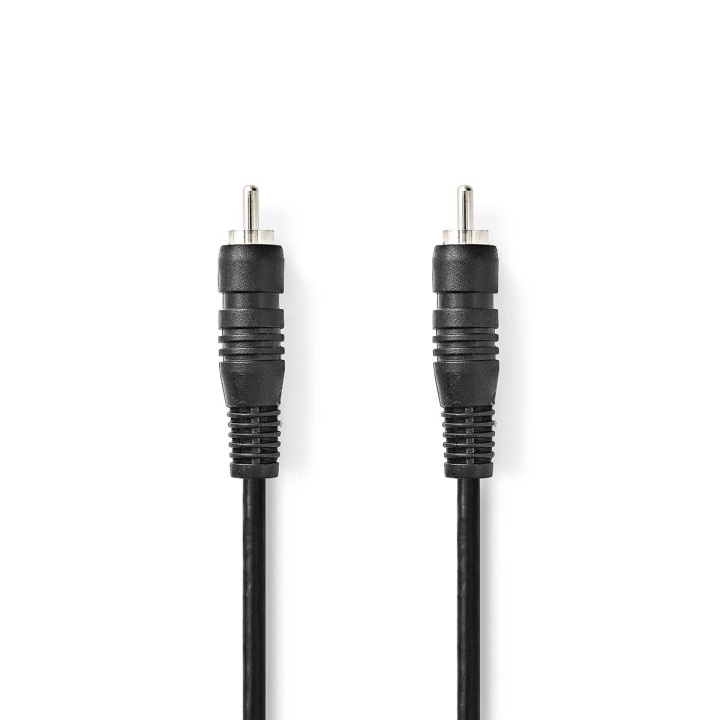 Nedis Digitale Audiokabel | RCA Male | RCA Male | Vernikkeld | 2.00 m | Rond | PVC | Zwart | Doos in de groep HOME ELECTRONICS / Kabels & Adapters / Audio Digitaal bij TP E-commerce Nordic AB (C07424)