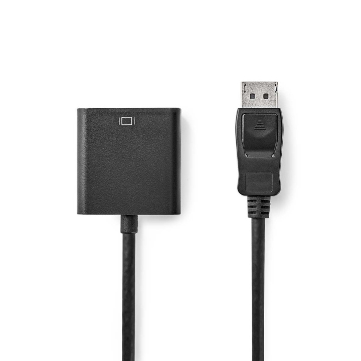 Nedis DisplayPort-Adapter | DisplayPort Male | DVI-D 24+1-Pins Female | 1080p@60Hz | Vernikkeld | Recht | 0.20 m | Rond | PVC | ABS | Zwart | Doos in de groep COMPUTERS & RANDAPPARATUUR / Computerkabels / DisplayPort / Adapters bij TP E-commerce Nordic AB (C07436)