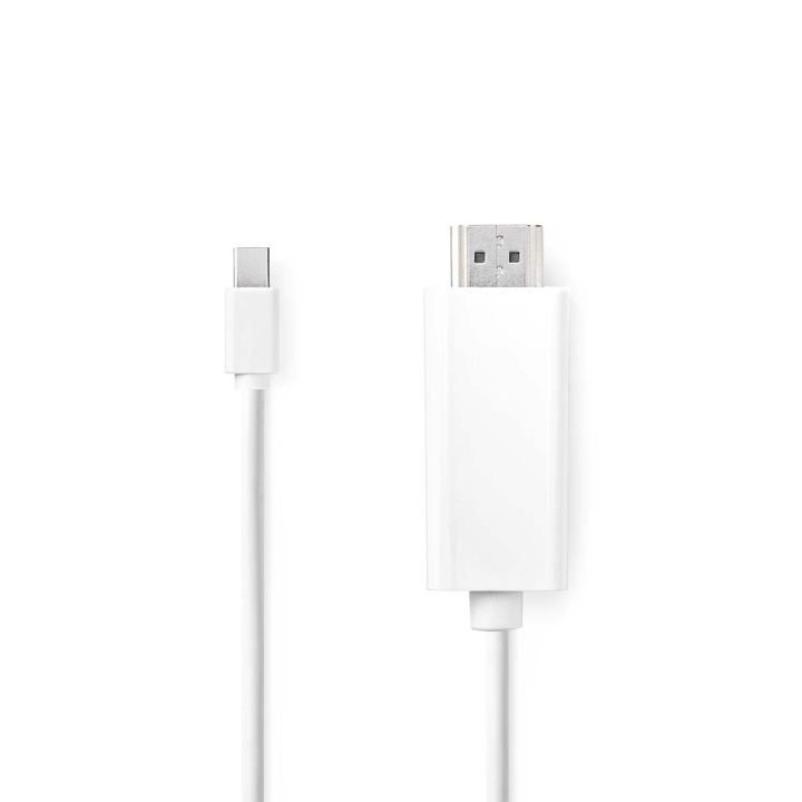 Nedis Mini DisplayPort-Kabel | DisplayPort 1.2 | Mini-DisplayPort Male | HDMI™ Connector | 21.6 Gbps | Vernikkeld | 2.00 m | Rond | PVC | Wit | Doos in de groep COMPUTERS & RANDAPPARATUUR / Computerkabels / DisplayPort / Adapters bij TP E-commerce Nordic AB (C07437)