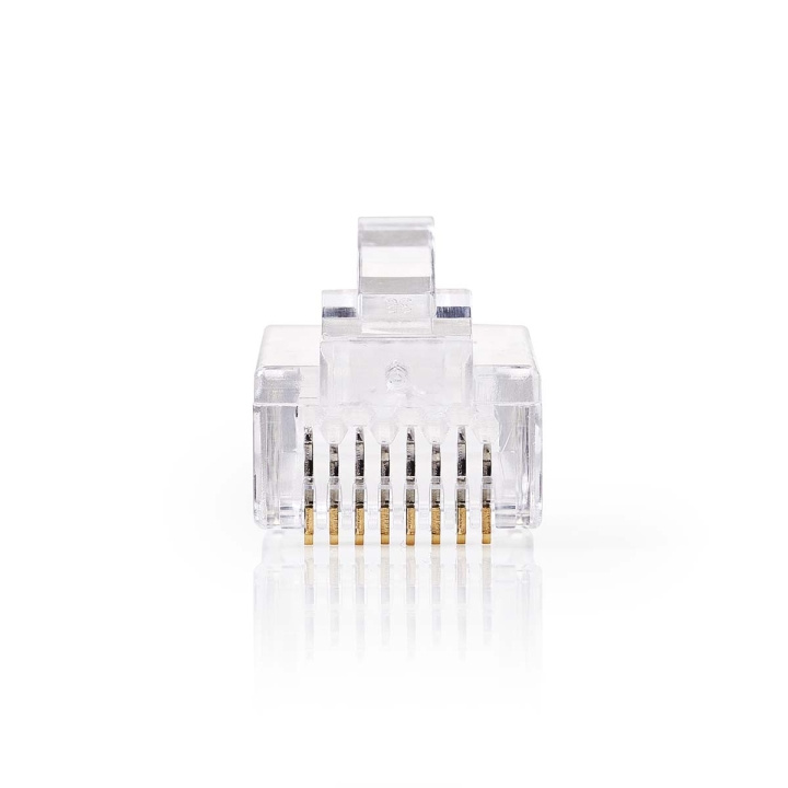 Nedis RJ45-Connector | Male | Solid UTP CAT6 | Recht | Verguld | 10 Stuks | PVC | Transparant | Doos in de groep COMPUTERS & RANDAPPARATUUR / Computerkabels / Netwerkkabels / Adapters & Geleiderverbindingen bij TP E-commerce Nordic AB (C07463)