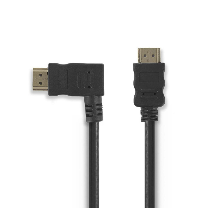 Nedis High Speed ​​HDMI™-Kabel met Ethernet | HDMI™ Connector | HDMI™ Connector | 4K@30Hz | 10.2 Gbps | 1.50 m | Rond | PVC | Zwart | Blister in de groep HOME ELECTRONICS / Kabels & Adapters / HDMI / Kabels bij TP E-commerce Nordic AB (C07472)