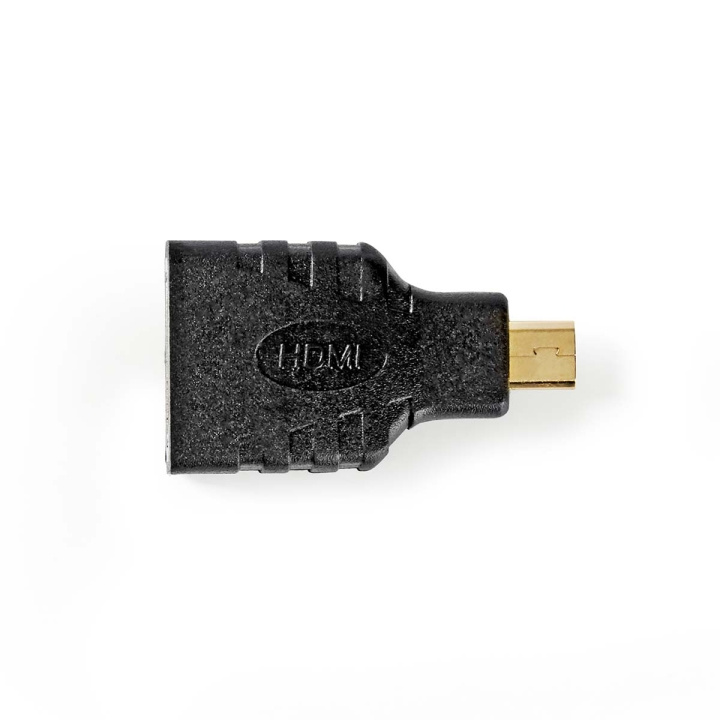 Nedis HDMI™-Adapter | HDMI™ Micro-Connector | HDMI™ Output | Verguld | Recht | ABS | Zwart | 1 Stuks | Doos in de groep HOME ELECTRONICS / Kabels & Adapters / HDMI / Adapters bij TP E-commerce Nordic AB (C07480)