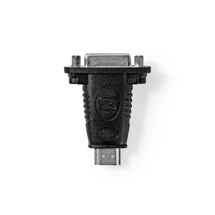 Nedis HDMI™-Adapter | HDMI™ Connector | DVI-D 24+1-Pins Female | Verguld | Recht | ABS | Zwart | 1 Stuks | Doos in de groep HOME ELECTRONICS / Kabels & Adapters / HDMI / Adapters bij TP E-commerce Nordic AB (C07481)