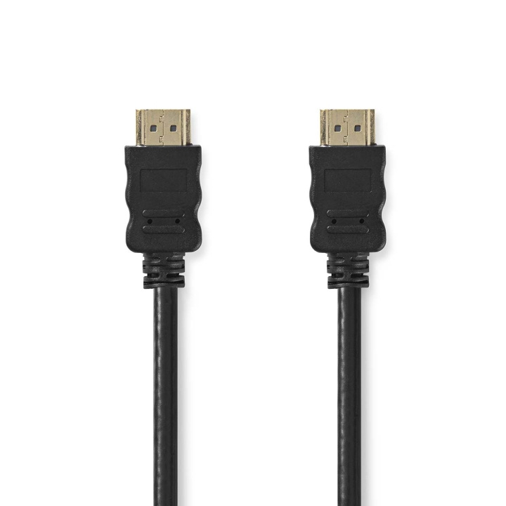 High Speed ​​HDMI™-Kabel met Ethernet | HDMI™ Connector | HDMI™ Connector | 4K@30Hz | ARC | 10.2 Gbps | 1.00 m | Rond | PVC | Zwart | Label in de groep HOME ELECTRONICS / Kabels & Adapters / HDMI / Kabels bij TP E-commerce Nordic AB (C07514)
