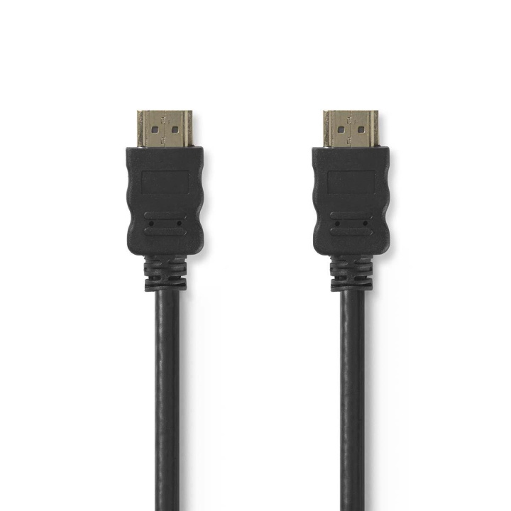 Nedis High Speed ​​HDMI™-Kabel met Ethernet | HDMI™ Connector | HDMI™ Connector | 4K@30Hz | 18 Gbps | 40.0 m | Rond | PVC | Zwart | Label in de groep HOME ELECTRONICS / Kabels & Adapters / HDMI / Kabels bij TP E-commerce Nordic AB (C07525)