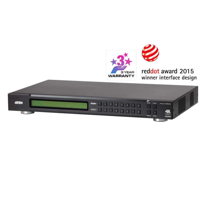 8 x 8 True 4K HDMI Matrix Switch in de groep COMPUTERS & RANDAPPARATUUR / Computerkabels / Schakelaars bij TP E-commerce Nordic AB (C07592)