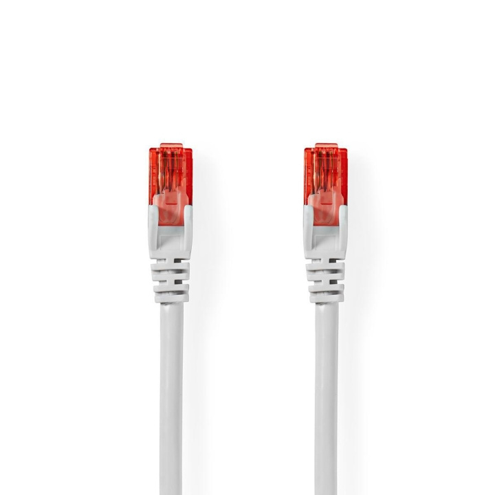 Nedis CAT6 Netwerkkabel | RJ45 Male | RJ45 Male | U/UTP | 20.0 m | Rond | PVC | Wit | Envelop in de groep COMPUTERS & RANDAPPARATUUR / Computerkabels / Netwerkkabels / Cat6 bij TP E-commerce Nordic AB (C07617)