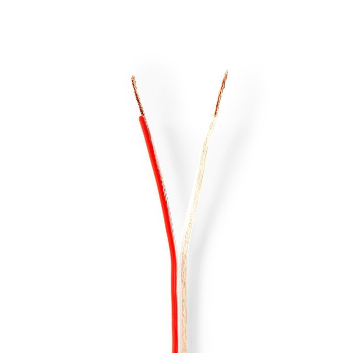 Nedis Speaker-Kabel | 2 x 0.75 mm² | Koper | 100.0 m | Rond | PVC | Transparant | Rol in de groep HOME ELECTRONICS / Audio & Beeld / Luidsprekers & accessoires / Accessoires bij TP E-commerce Nordic AB (C07642)