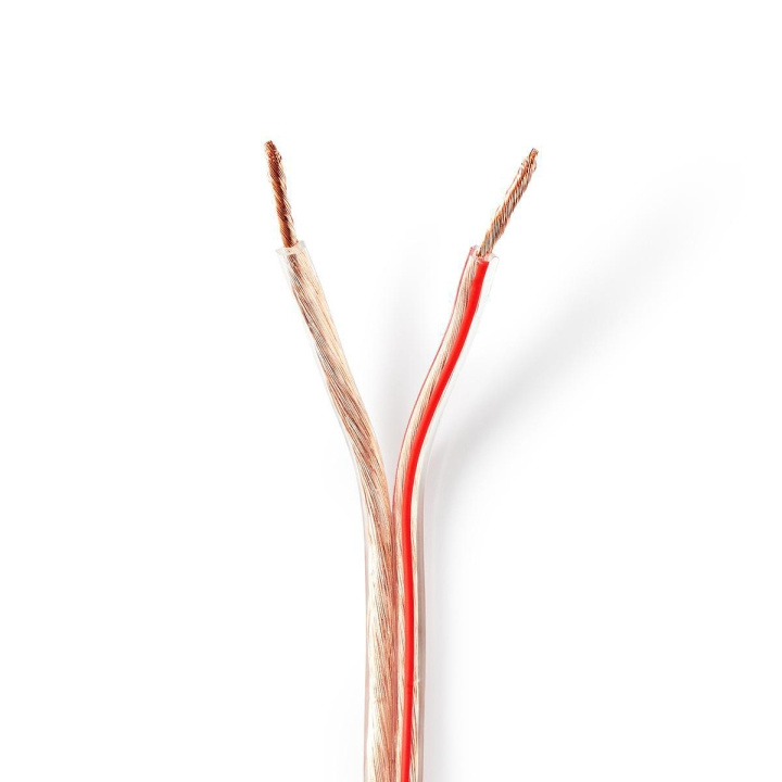 Nedis Speaker-Kabel | 2 x 2.50 mm² | Koper | 100.0 m | Rond | PVC | Transparant | Rol in de groep HOME ELECTRONICS / Audio & Beeld / Luidsprekers & accessoires / Accessoires bij TP E-commerce Nordic AB (C07662)