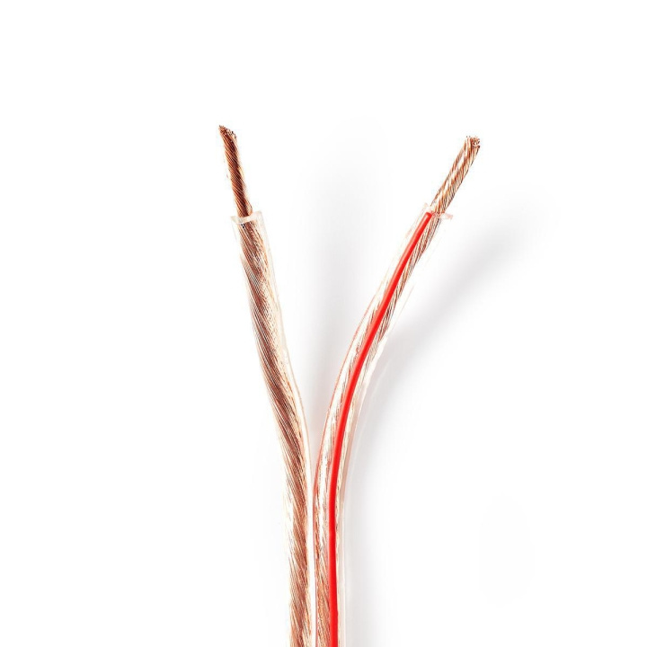 Nedis Speaker-Kabel | 2 x 4.00 mm² | Koper | 15.0 m | Rond | PVC | Transparant | Rol in de groep HOME ELECTRONICS / Audio & Beeld / Luidsprekers & accessoires / Accessoires bij TP E-commerce Nordic AB (C07666)