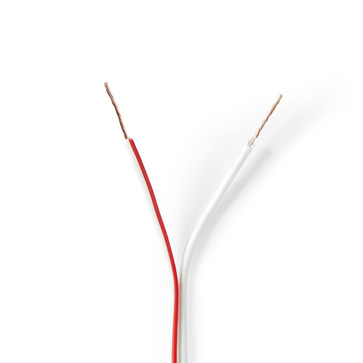 Nedis Speaker-Kabel | 2 x 0.35 mm² | CCA | 100.0 m | Rond | PVC | Wit | Folieverpakking in de groep HOME ELECTRONICS / Audio & Beeld / Luidsprekers & accessoires / Accessoires bij TP E-commerce Nordic AB (C07669)