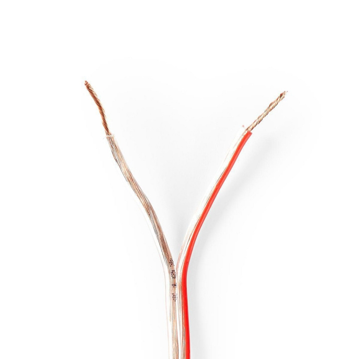 Nedis Speaker-Kabel | 2 x 0.75 mm² | CCA | 15.0 m | Rond | PVC | Transparant | Folieverpakking in de groep HOME ELECTRONICS / Audio & Beeld / Luidsprekers & accessoires / Accessoires bij TP E-commerce Nordic AB (C07675)