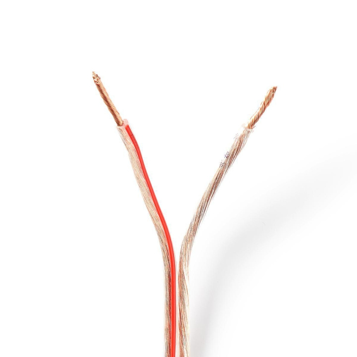 Nedis Speaker-Kabel | 2 x 1.50 mm² | CCA | 15.0 m | Rond | PVC | Transparant | Folieverpakking in de groep HOME ELECTRONICS / Audio & Beeld / Luidsprekers & accessoires / Accessoires bij TP E-commerce Nordic AB (C07681)
