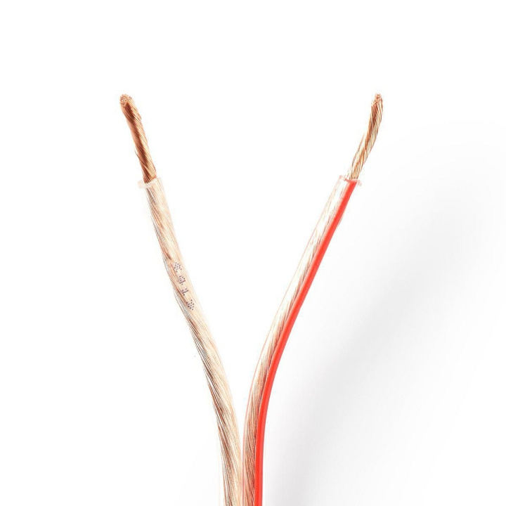 Nedis Speaker-Kabel | 2 x 2.50 mm² | CCA | 100.0 m | Rond | PVC | Transparant | Folieverpakking in de groep HOME ELECTRONICS / Audio & Beeld / Luidsprekers & accessoires / Accessoires bij TP E-commerce Nordic AB (C07691)