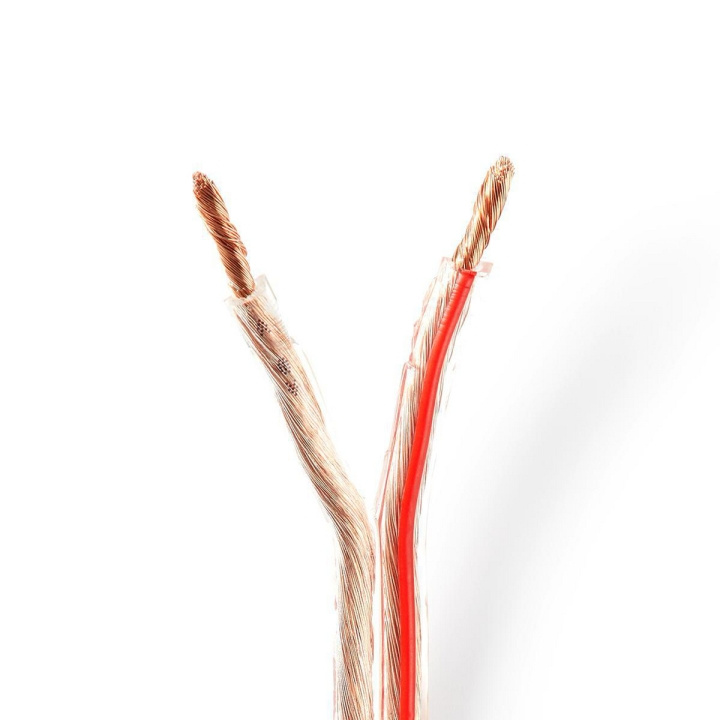Nedis Speaker-Kabel | 2 x 4.00 mm² | CCA | 15.0 m | Rond | PVC | Transparant | Folieverpakking in de groep HOME ELECTRONICS / Audio & Beeld / Luidsprekers & accessoires / Accessoires bij TP E-commerce Nordic AB (C07697)