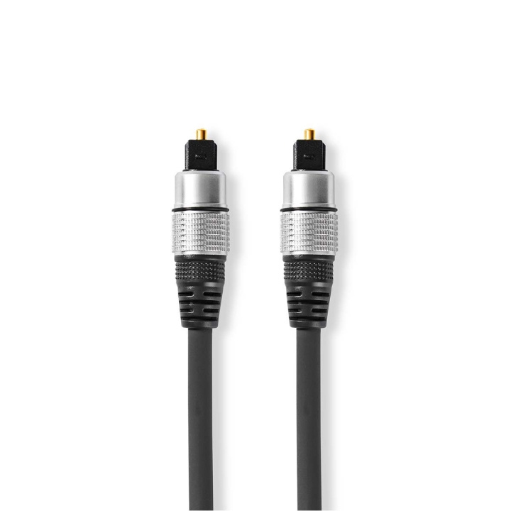 Nedis Optische Audiokabel | TosLink Male | TosLink Male | 1.50 m | Rond | PVC | Antraciet | Doos in de groep HOME ELECTRONICS / Kabels & Adapters / Audio Analoog / 3.5 mm bij TP E-commerce Nordic AB (C07734)