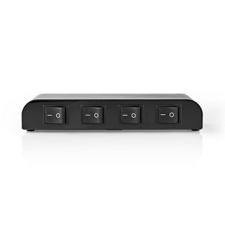 Nedis Speaker Control Box | 4-Poorts poort(en) | Klemmen | Luidspreker Impedantie: 4-16 Ohm | Maximale Belasting per Kanaal: 200 W | Aluminium | Zwart in de groep HOME ELECTRONICS / Audio & Beeld / Luidsprekers & accessoires / Accessoires bij TP E-commerce Nordic AB (C07751)