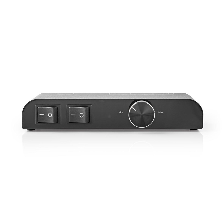 Nedis Speaker Control Box | 2 poort(en) | Banana | Luidspreker Impedantie: 4-16 Ohm | Maximale Belasting per Kanaal: 60 W | Volumebediening | Aluminium | Zwart in de groep HOME ELECTRONICS / Audio & Beeld / Luidsprekers & accessoires / Accessoires bij TP E-commerce Nordic AB (C07754)